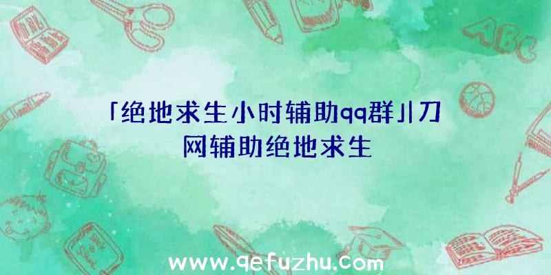 「绝地求生小时辅助qq群」|刀网辅助绝地求生